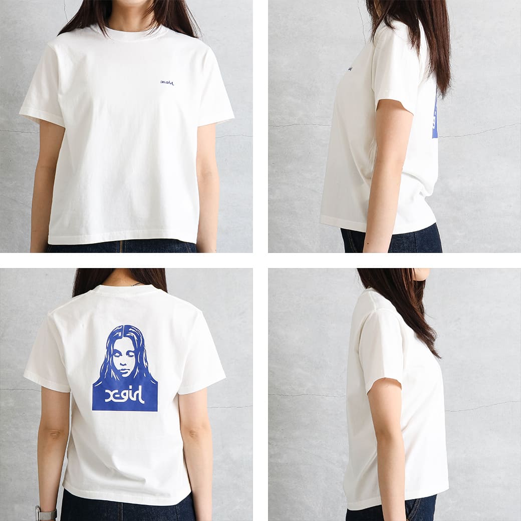 FACE S/S TEE（Tシャツ/カットソー）｜X-girl（エックスガール
