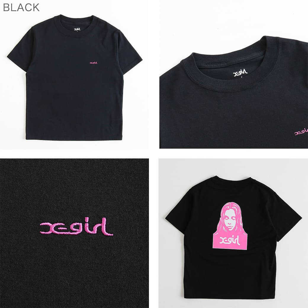 X-girl エックスガール フェイスショートスリーブTシャツ｜BORN