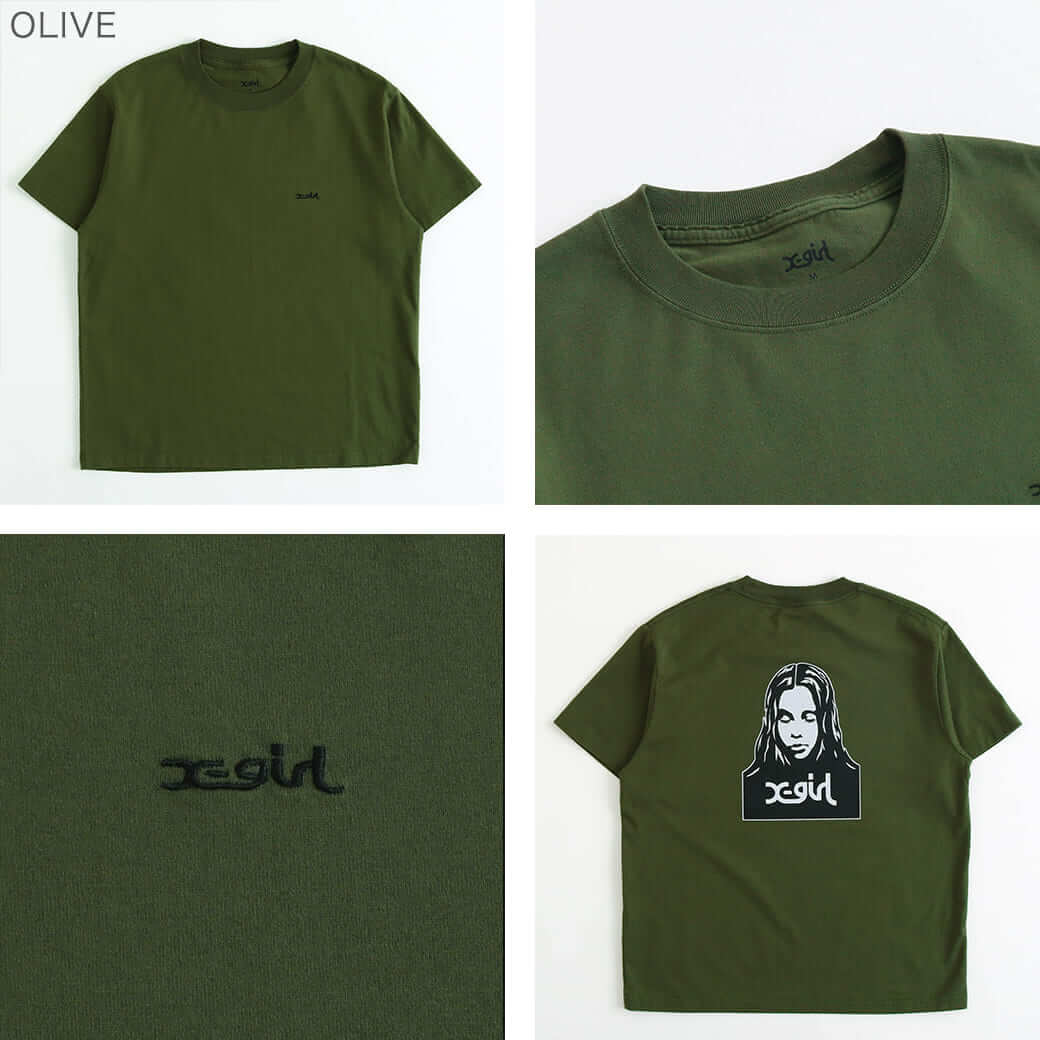 X-girl エックスガール フェイスショートスリーブTシャツ｜BORN