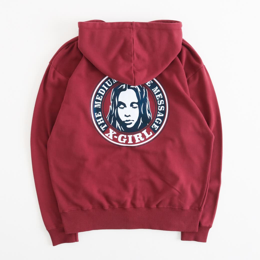 Ao(即購入〇)【S ハードボイルド XX 】すぐに遊べる❗️送料無料❗️ X-girl エックスガール サークル ロゴ アンド フェイス ジップ アップ