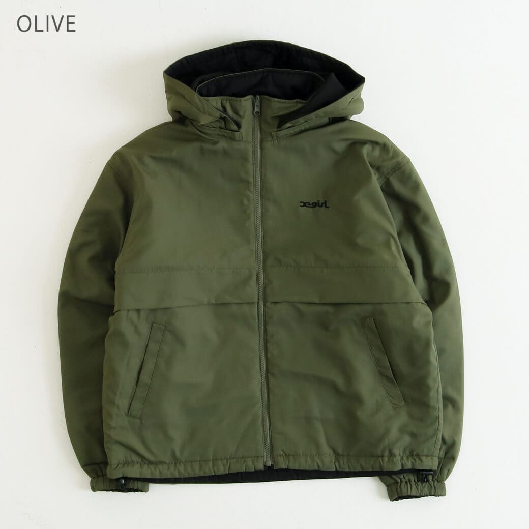 X-girl　リバーシブルジャケット　М　OLIVE　エックスガール　オリーブ X-girl リバーシブルジャケット М OLIVE エックスガール オリーブ