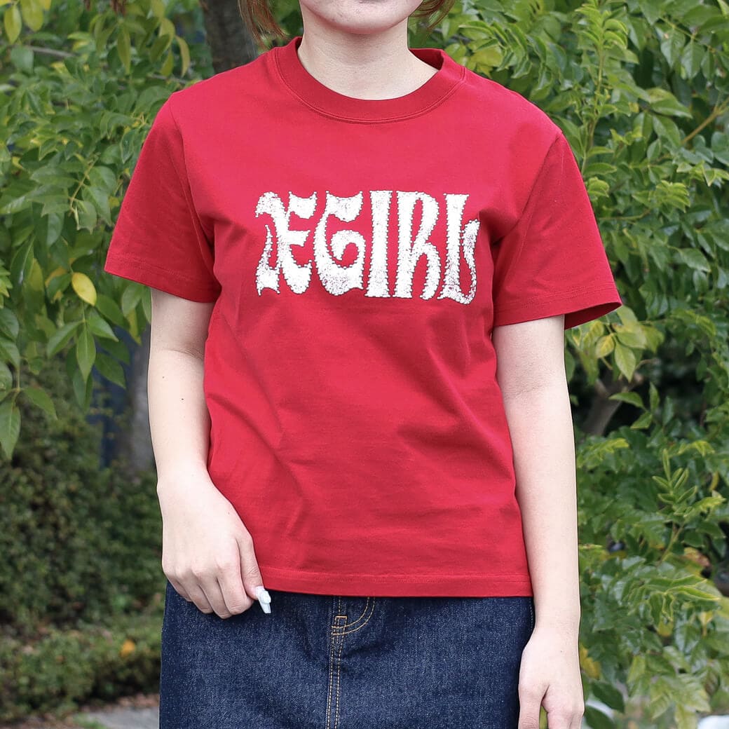 X-girl エックスガール エックスガール スタッディドロゴショートスリーブTシャツ