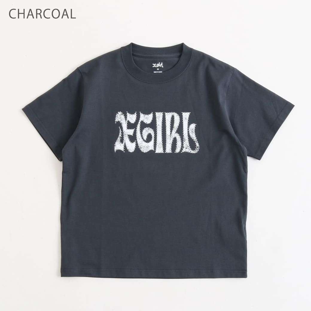 X-girl エックスガール スタディドロゴショートスリーブTシャツ｜BORN