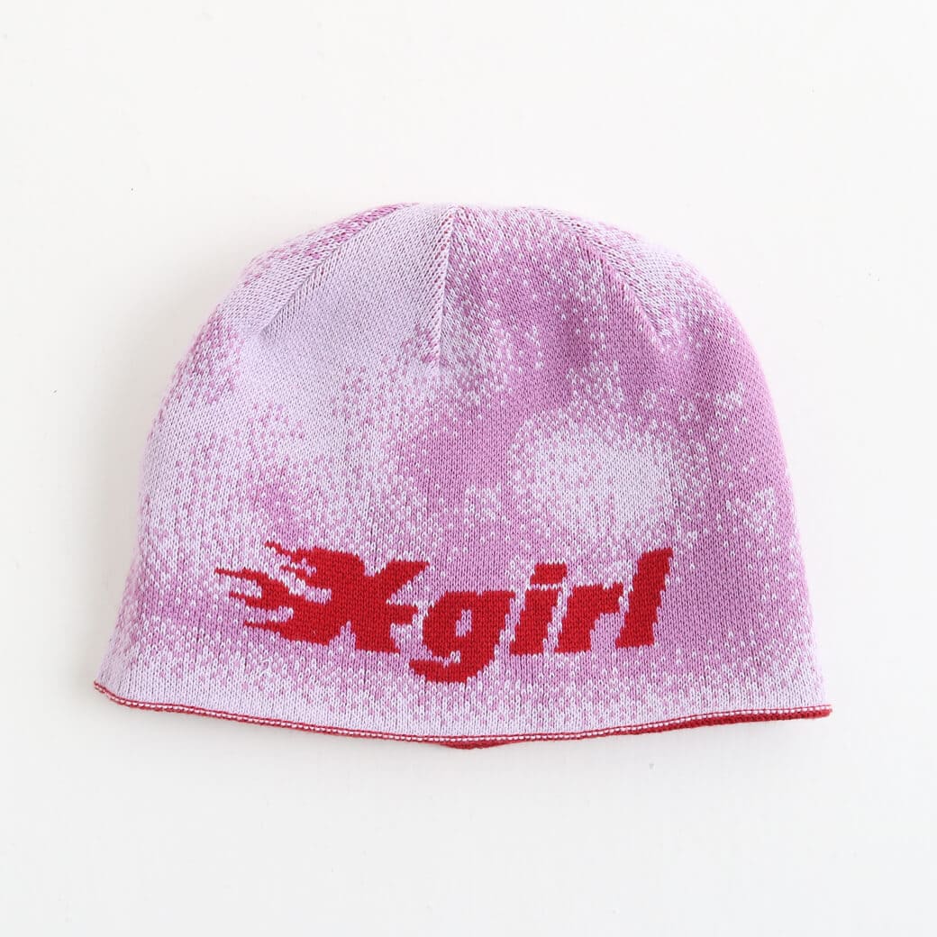 X-girl エックスガール ロゴ アンド ヘイジーパターン リバーシブル